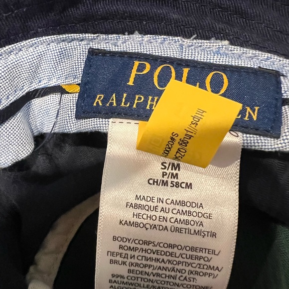 Multicolor Polo Ralph Lauren S/M Bucket Hat - Picture 4 of 4